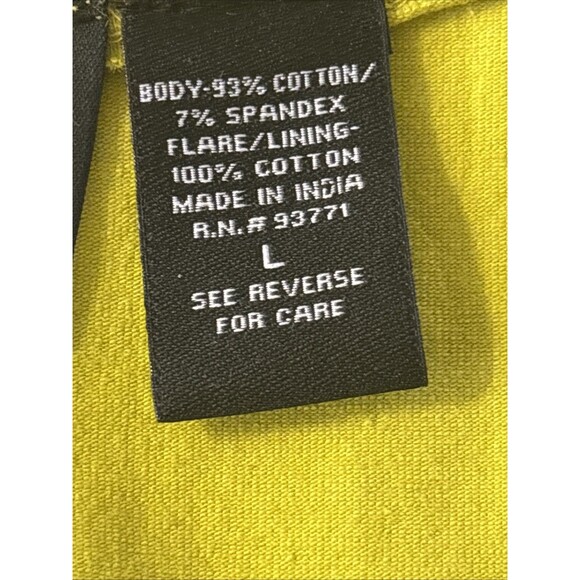 ESY STUDIO EY   Women’s Maxi  Dress Pistacho Creen Sz L Flare Linen Cotton - Picture 12 of 14